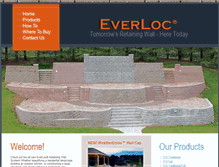 Tablet Screenshot of everlocretainingwalls.com